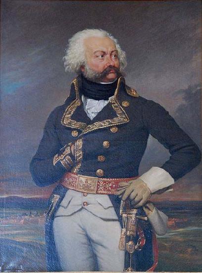 Joseph-Desire Court Adam-Philipe, comte de Custine, general-in-chief of the army of the Rhine in 1792 Sweden oil painting art